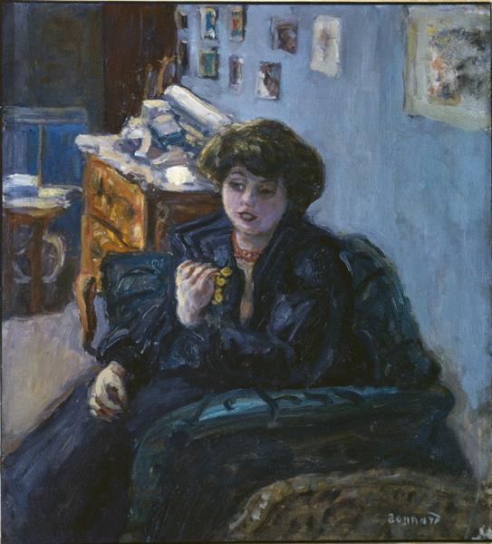 Young Womwn in an Interior, 1906 - Pierre Bonnard