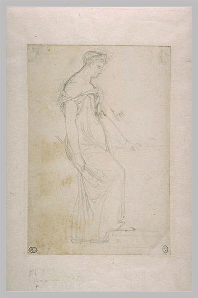 Study the figure of Clytemnestra - Pierre-Narcisse Guérin