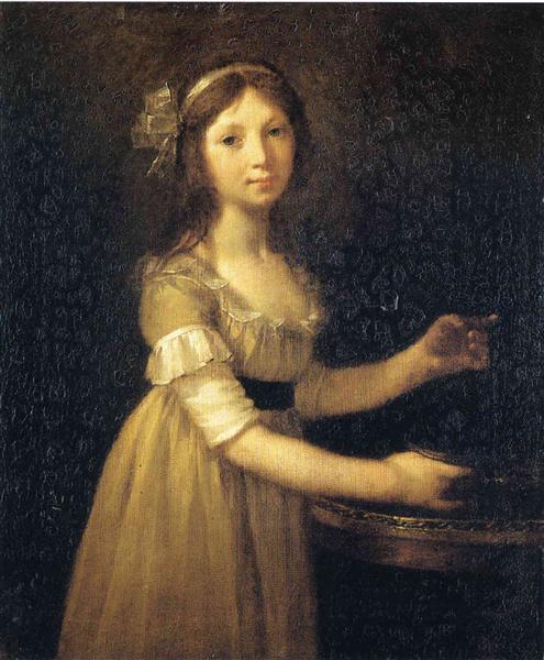Marguerite-Marie Lagnier, ten years old, 1796 - 皮埃尔·保罗·普吕东