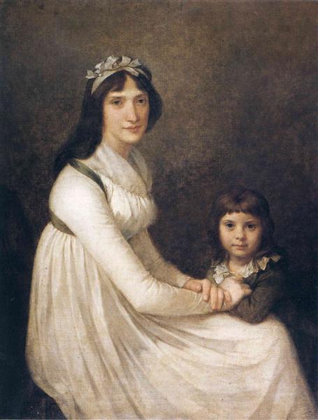 Portrait of a woman with her child - П'єр-Поль Прюдон