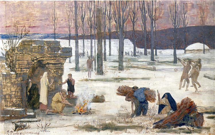 Winter, 1896 - Пьер Пюви де Шаванн