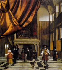 The Council Chamber of the Burgomasters - Pieter de Hooch