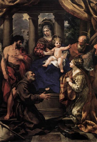 Virgin and Child with Saints - П'єтро да Кортона
