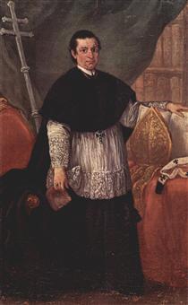 Portrait of Bishop Benedetto Ganassoni - Pietro Longhi