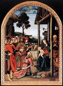 Adoration of the Kings (Epiphany) - Pietro Perugino