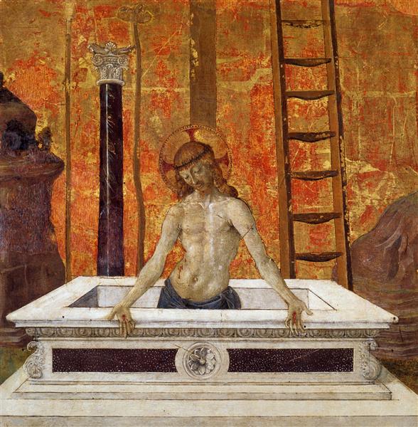Christ in the sarcophagus, 1470 - 1473 - Pietro Perugino