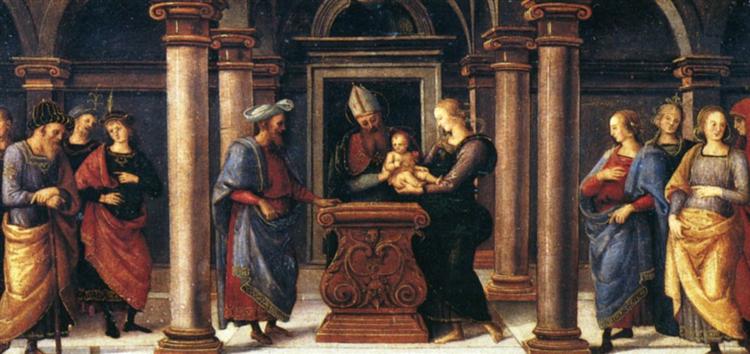 Pala di Fano (Presentation in the Temple), 1497 - Pietro Perugino