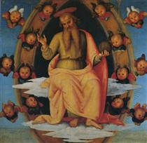 Pala di Sant Agostino (Lord Blessing) - Perugino