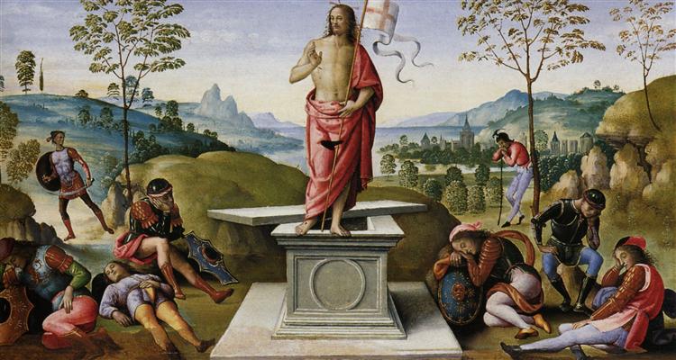 Polyptych of St. Peter (Resurrection), 1496 - 1500 - Perugino