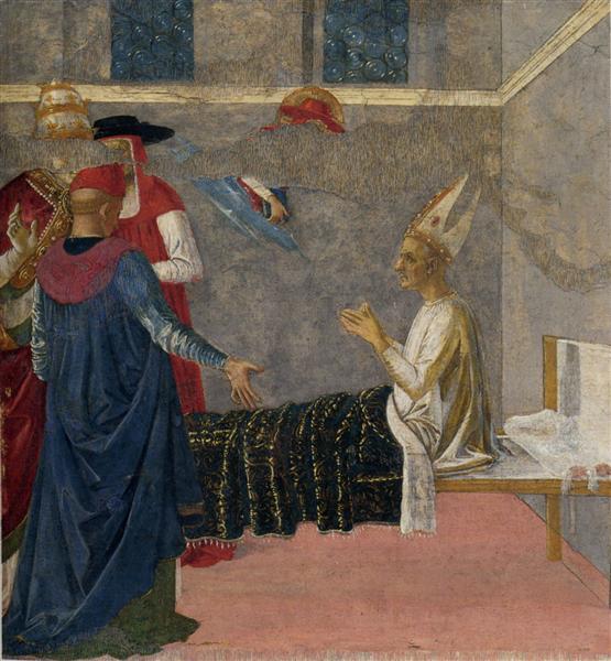 Св. Иероним воскрешает епископа Андрея, 1470 - 1473 - Пьетро Перуджино