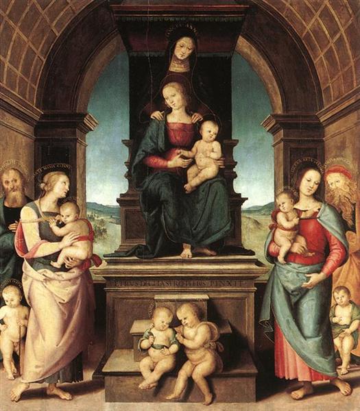 The Family of the Madonna, 1500 - 1502 - Perugino