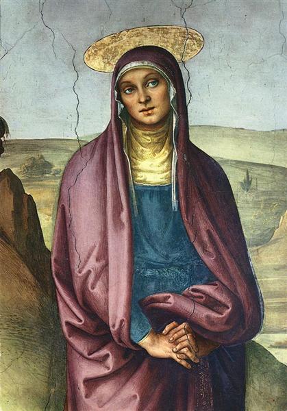 The Pazzi Crucifixion (detail 1), 1494 - 1496 - Perugino