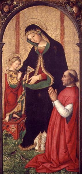 Madonna with Writing Child and Bishop, 1495 - Pinturicchio