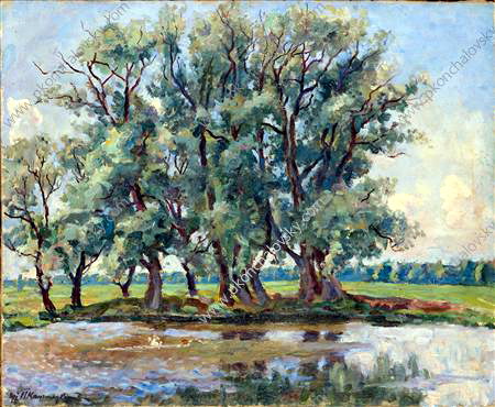 Okorokovo. Pond., 1946 - Pyotr Konchalovsky