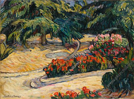 Palm trees and geranium, 1908 - Piotr Kontchalovski