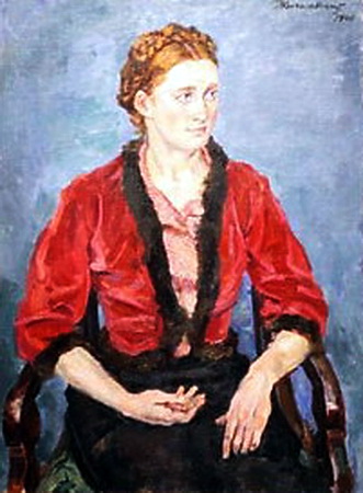 Portrait of a Girl (Sima), 1940 - Pjotr Petrowitsch Kontschalowski