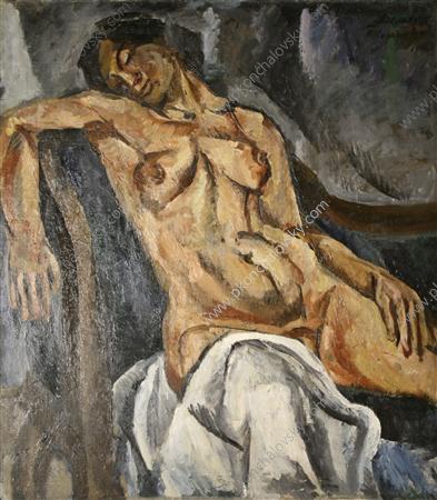 Sleeping woman, 1917 - Piotr Kontchalovski