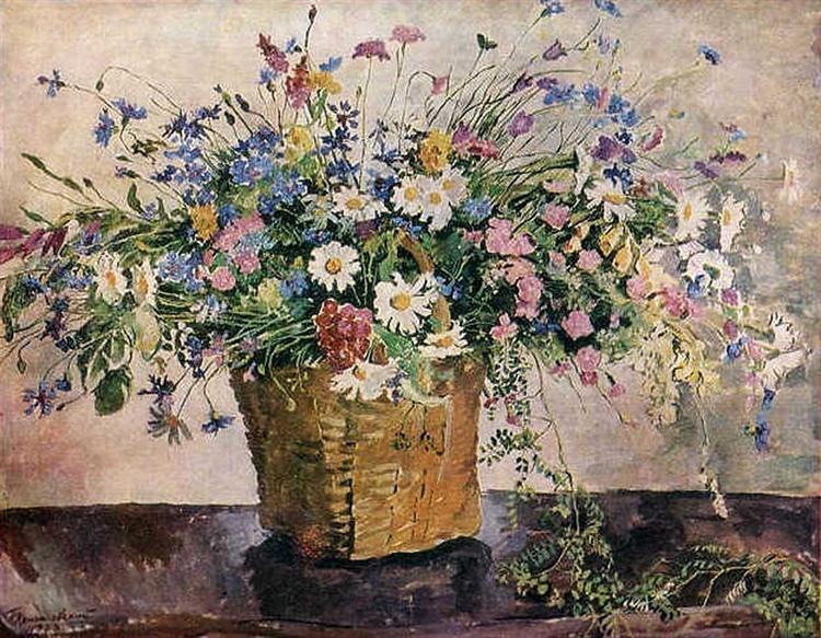 Натюрморт. Полевые цветы., 1938 - Пётр Кончаловский