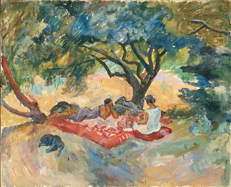 Under the tree, 1929 - Pjotr Petrowitsch Kontschalowski