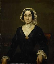 Portrait of Mrs. W.J.S. van Alphen, Baroness van Reede van Oudtshoorn - Raden Saleh