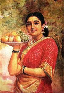 The Maharashtrian Lady - Raya Ravi Varma
