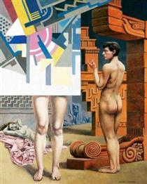 Composition With Nudes - Raphael Delorme