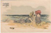 Boys and girls at sea - Raphael Kirchner
