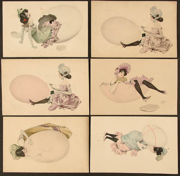 Girls and Eggs, 1901 - Raphael Kirchner