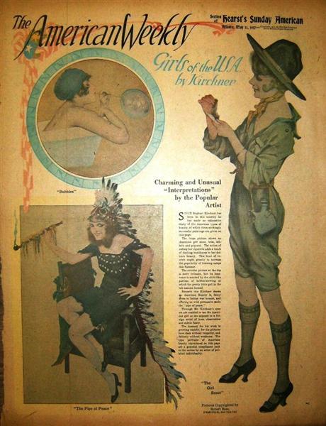 Hearst's Sunday American, 1917 - Raphael Kirchner