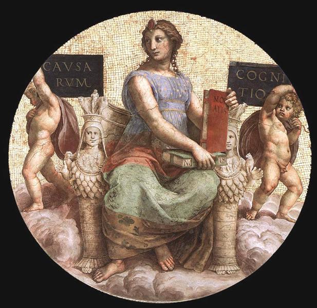 Philosophy, from the 'Stanza della Segnatura', 1509 - 1511 - Рафаэль Санти