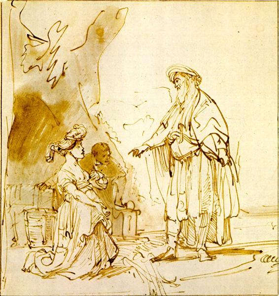 Боаз та Рут, 1637 - 1640 - Рембрандт