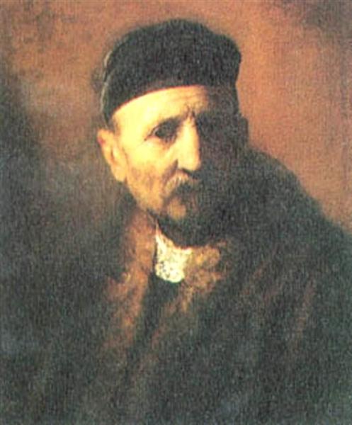 Bust of an Old Man with a Beret, 1631 - Рембрандт