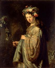 Saskia en Flore - Rembrandt