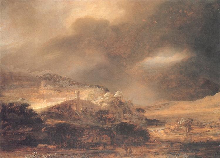Landscape, c.1640 - Rembrandt van Rijn