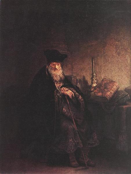 Old Rabbi, 1642 - Рембрандт