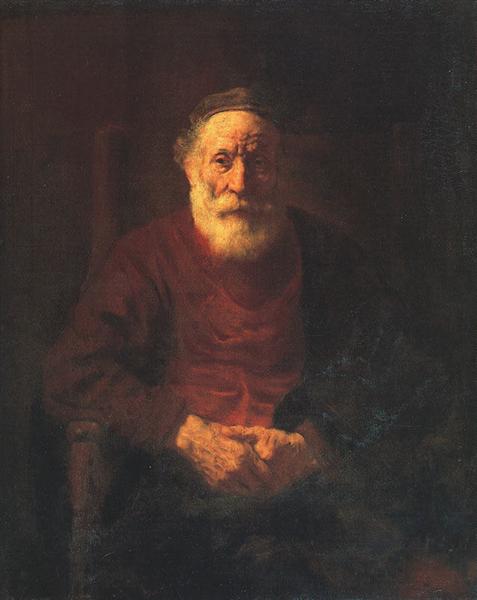 Portrait of an Old Man in Red, 1652 - 1654 - Рембрандт