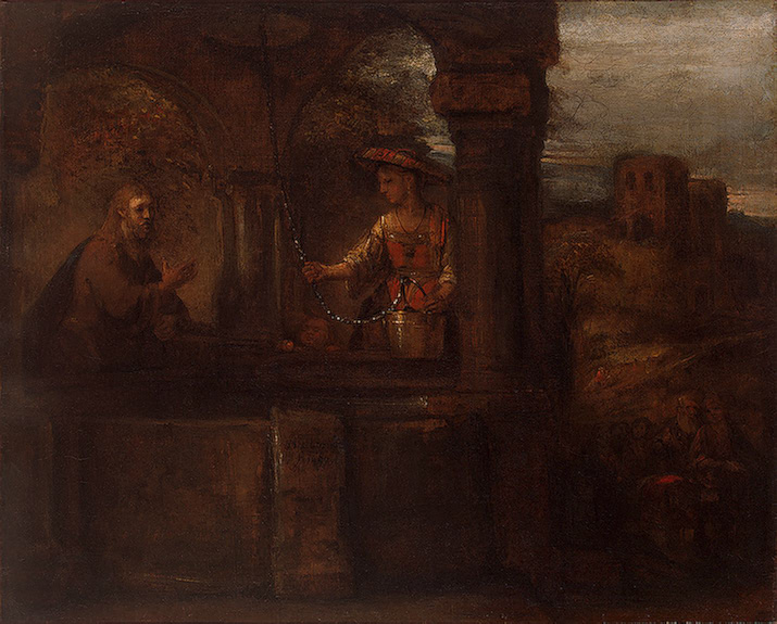 Rembrandt Christ and the Woman of Samaria, 1659 - Рембрандт
