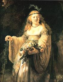 Саския в образе Флоры - Рембрандт