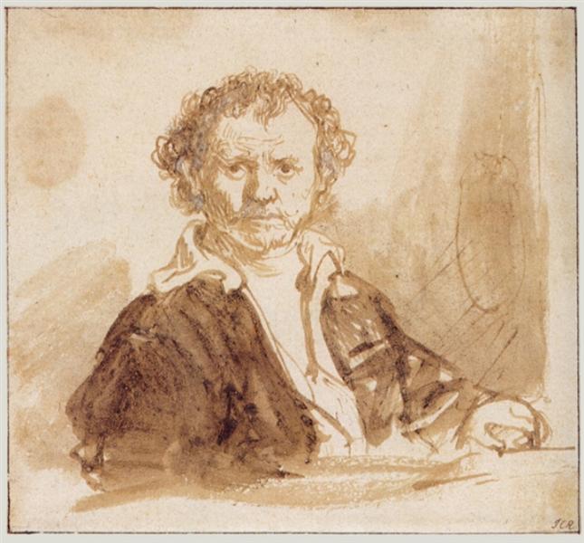 Self-portrait, 1637 - 林布蘭