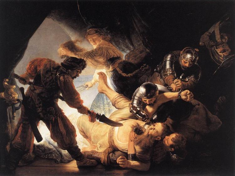 Ослепление Самсона, 1636 - Рембрандт