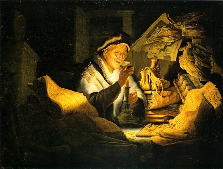 A Parábola do Homem Rico Insensato, 1627 - Rembrandt