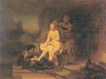 Bathseba bei der Toilette - Rembrandt van Rijn