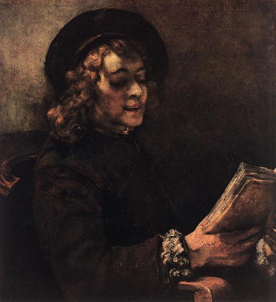 Titus Reading, 1656 - 1657 - Rembrandt van Rijn