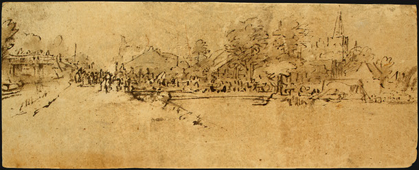 View of Diemen, 1655 - Рембрандт
