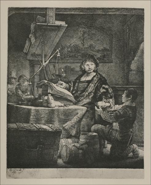 Wittenboogaert, The Gold Weigher, 1639 - Rembrandt