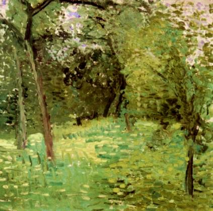 Flowering Meadow with Trees, 1907 - Рихард Герстль