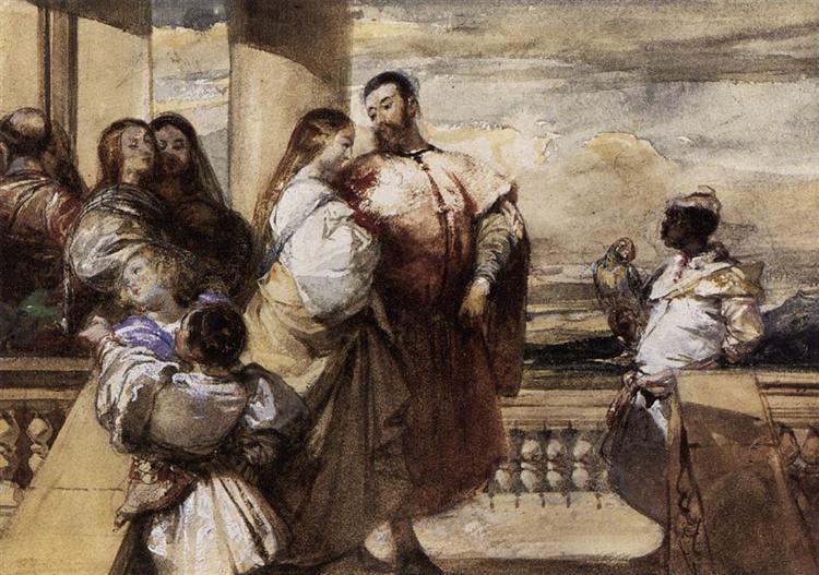 A Venetian Scene, 1828 - 理查·帕克斯·波寧頓