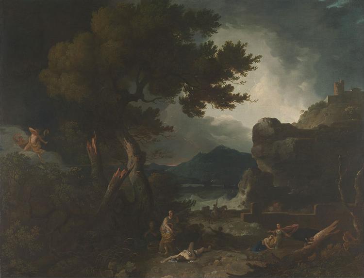 The Destruction of Niobe's Children, 1760 - Ричард Уилсон