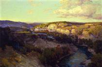 Cliffs on the Guadalupe - Robert Julian Onderdonk