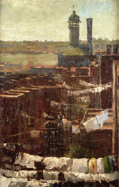 Hudson River View, 1912 - Роберт Джулиан Ондердонк